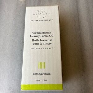 Drunk Elephant Virgin Marula Luxury Facial Oil - White and Green Packaging